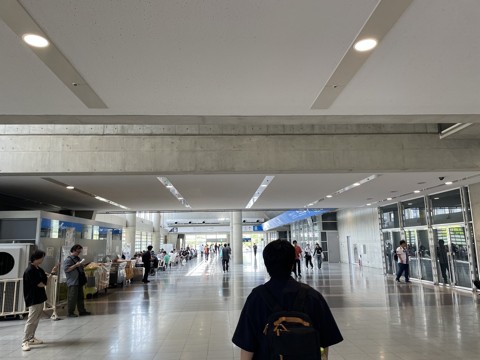 The main concourse inside Makuhari Messe.